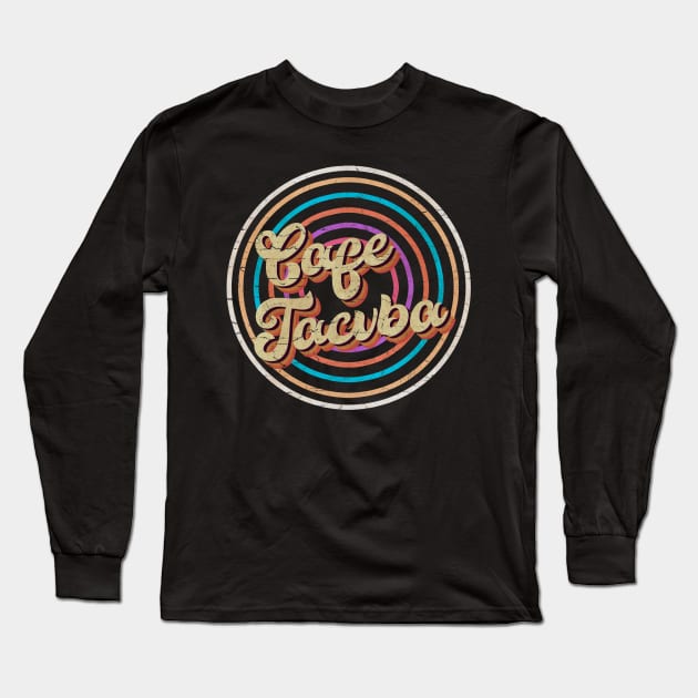 vintage circle line color Cafe Tacvba Long Sleeve T-Shirt by KirikKikuk.Store